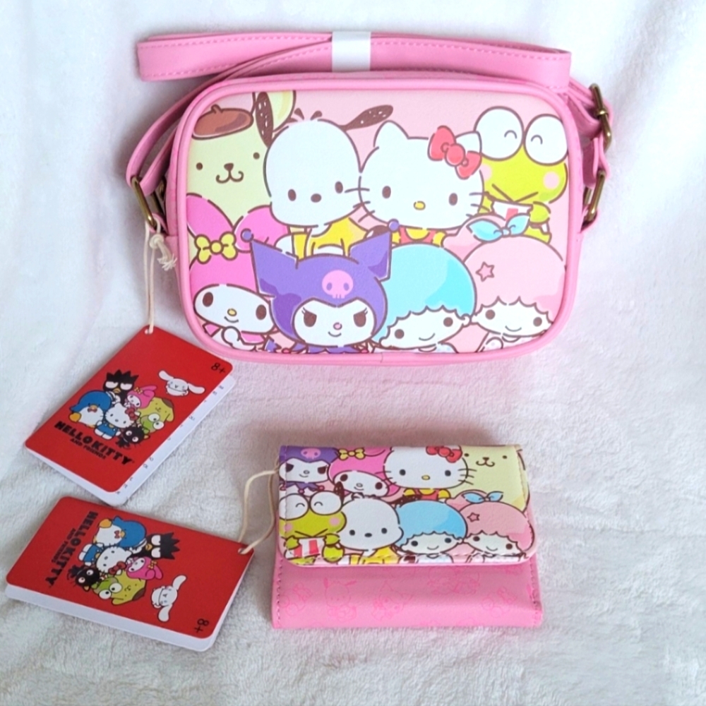 Loungefly Hello Kitty & Friends Pink Crossbody Bag & Cardholder Wallet